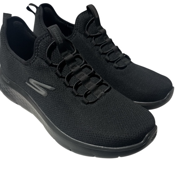 Skechers Air Cooled GoGa Mat Men's Black slip on Sneakers 12.5 - Picture 1 of 6